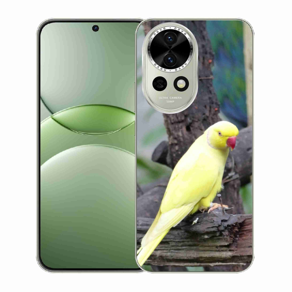 Gél borítás mmCase a Huawei Nova 13 5G készülékhez - papagáj alexander sárga