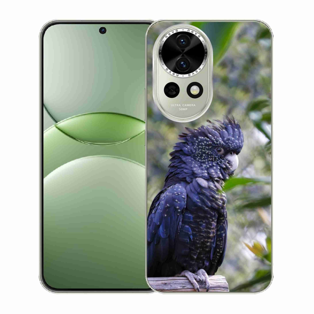 mmCase gél tok a Huawei Nova 13 5G-hez – fekete kakadu papagáj