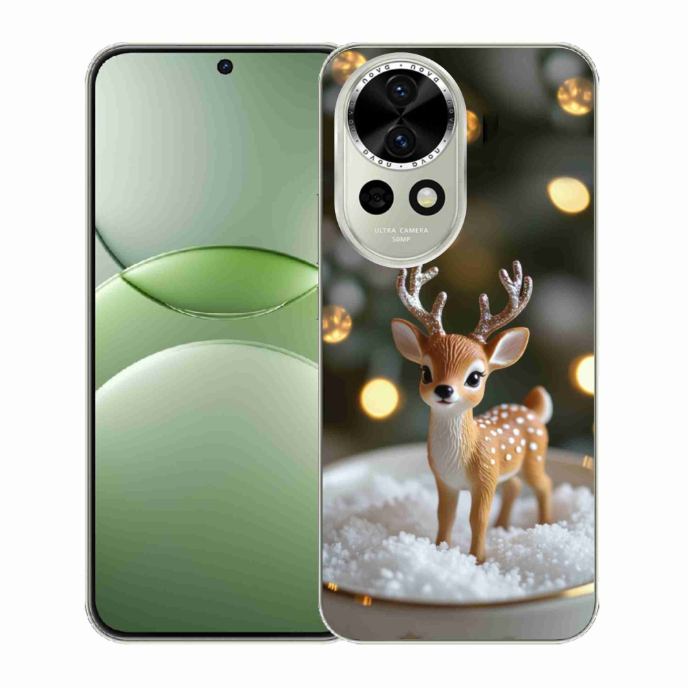 mmCase gél tok a Huawei Nova 13 5G-hez – aranyos karácsonyi szarvas