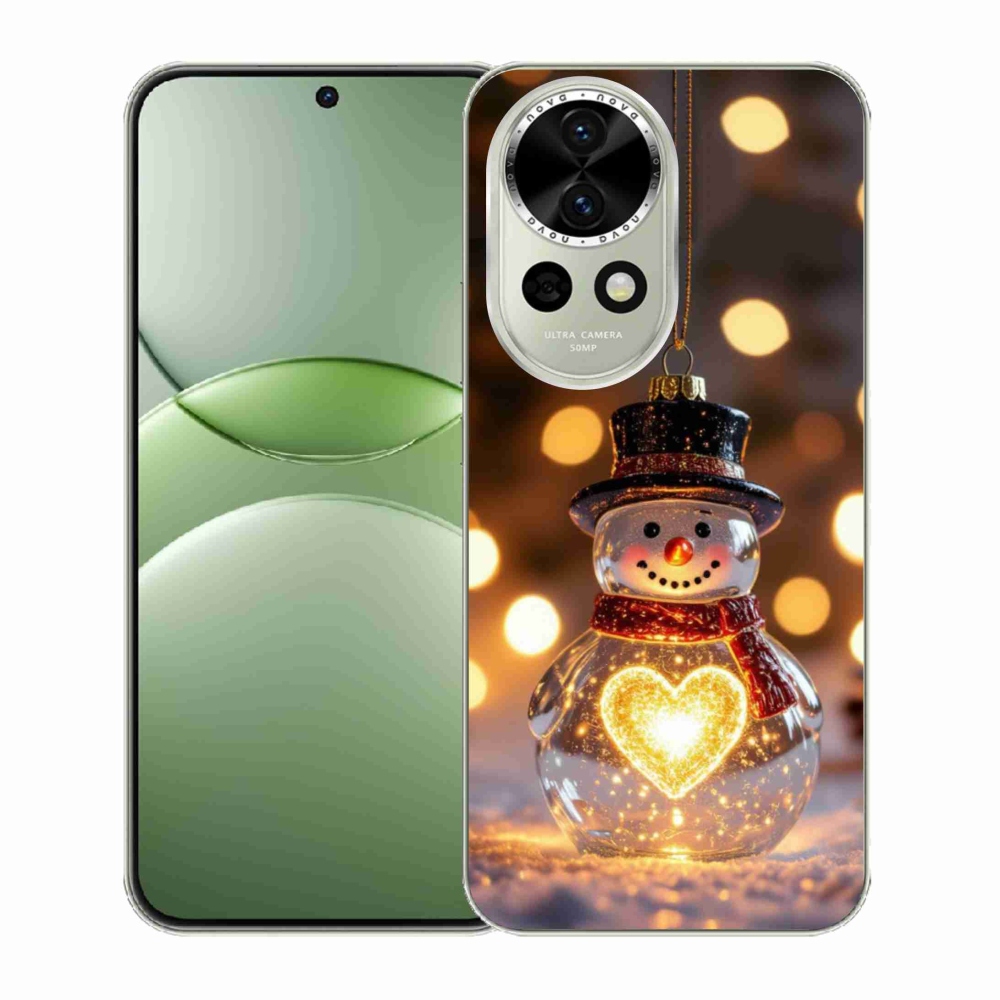 mmCase gél tok a Huawei Nova 13 5G-hez – világító karácsonyi hóember