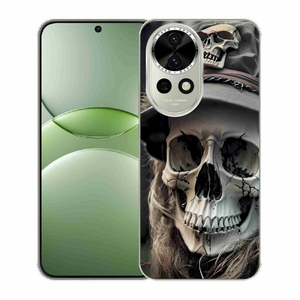 Gél borítás mmCase a Huawei Nova 13 5G - sötét koponya