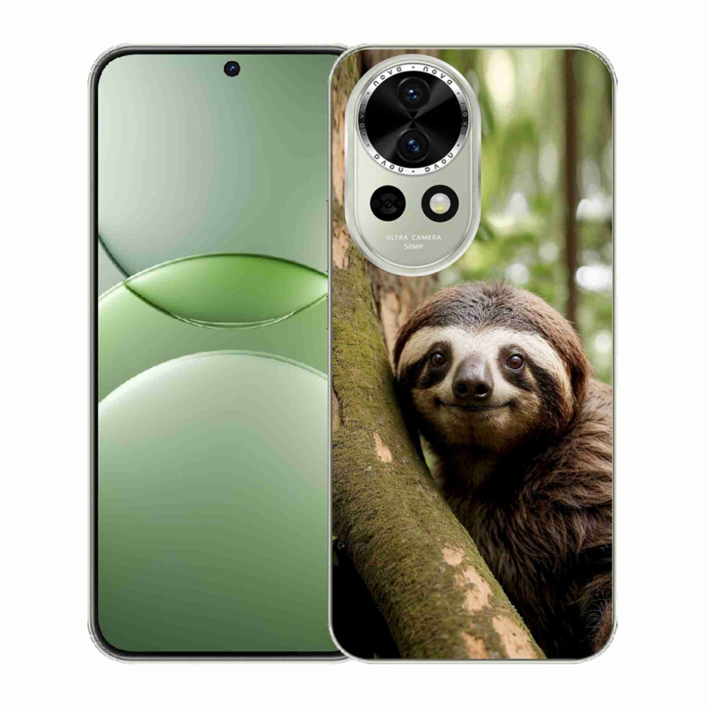 mmCase gél tok a Huawei Nova 13 5G-hez – mosolygós lajhár
