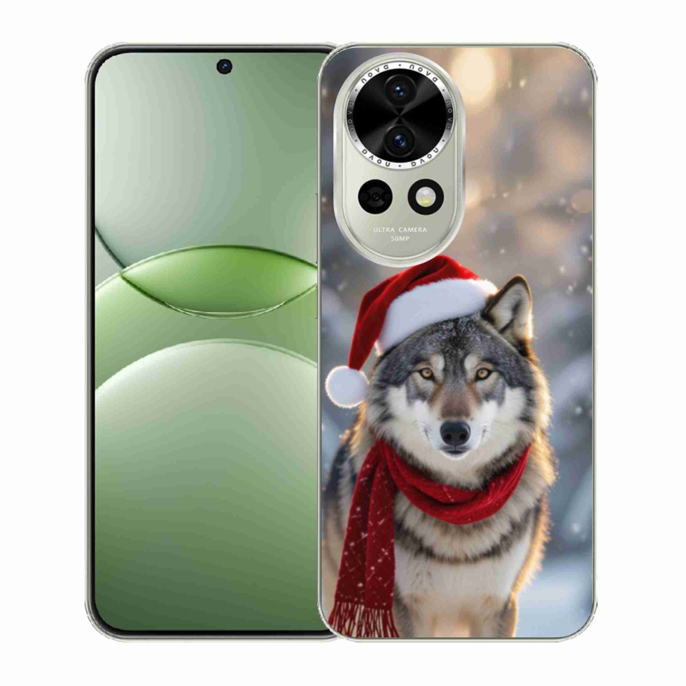 Gél borítás mmCase a Huawei Nova 13 5G számára - Karácsonyi farkas