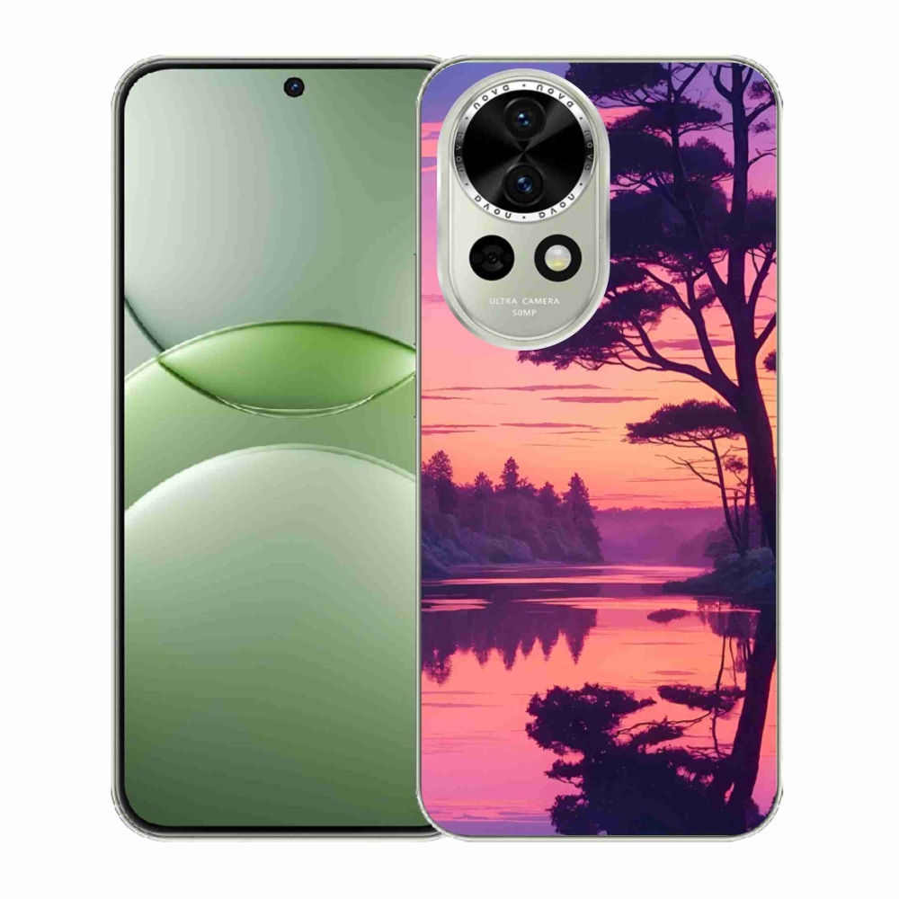 Gél borítás mmCase a Huawei Nova 13 5G-n - naplemente a tó felett