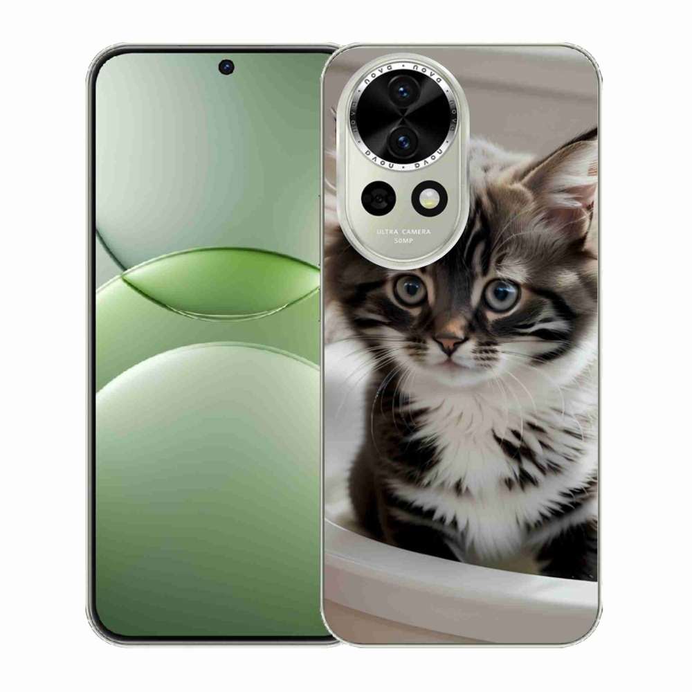 Gél borítás mmCase a Huawei Nova 13 5G-n - kíváncsi cica
