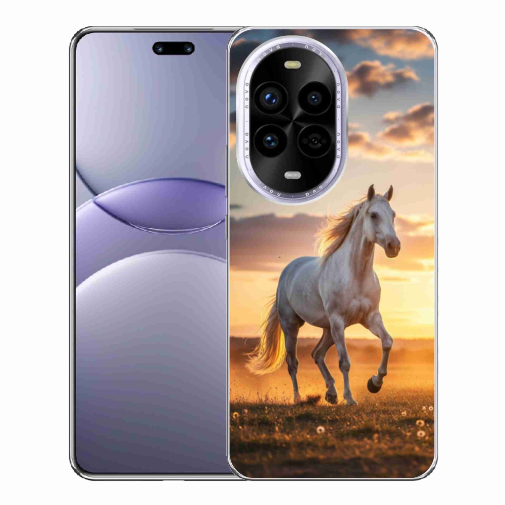 Gél borítás mmCase a Huawei Nova 13 Pro 5G - futó fehér ló 2