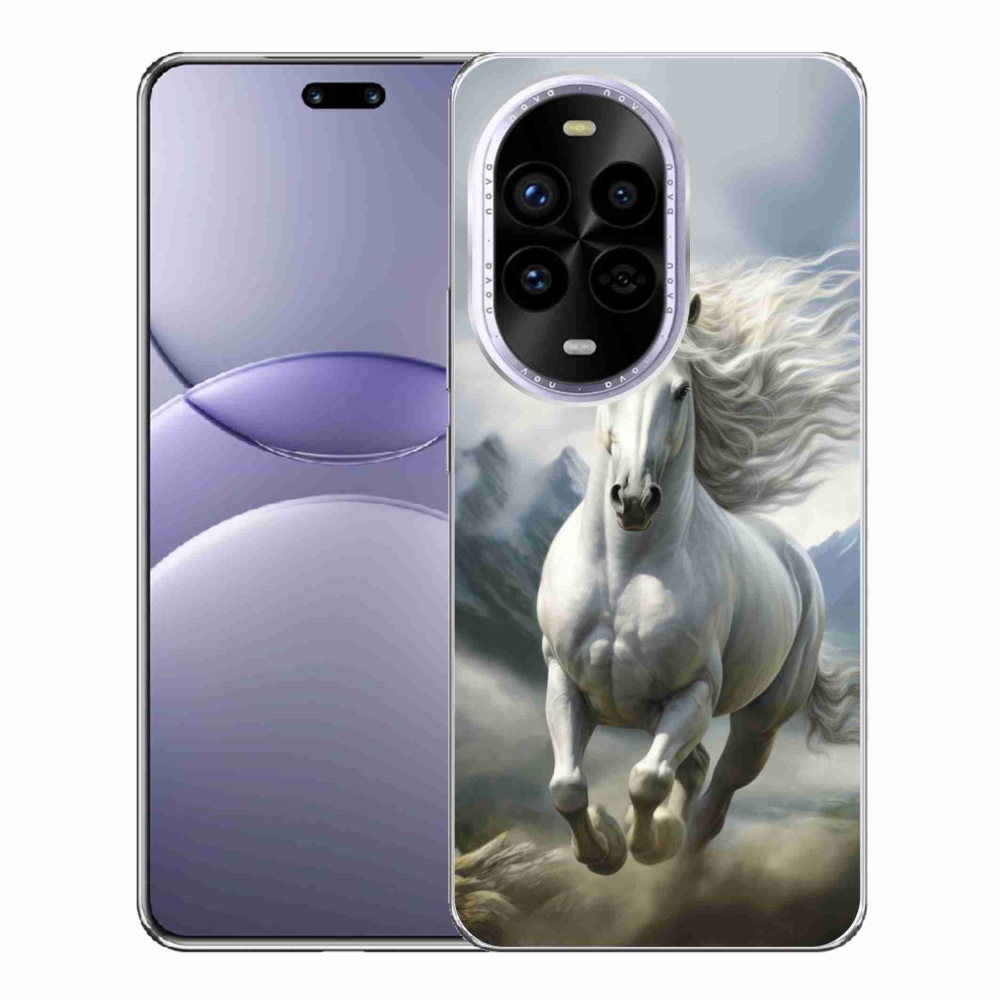 Gél borítás mmCase a Huawei Nova 13 Pro 5G - futó fehér ló 3