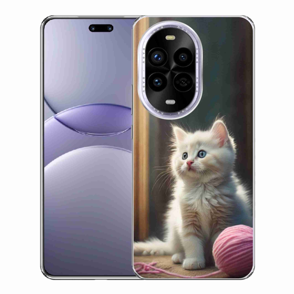 Gél borítás mmCase a Huawei Nova 13 Pro 5G-hez - fehér cica 2