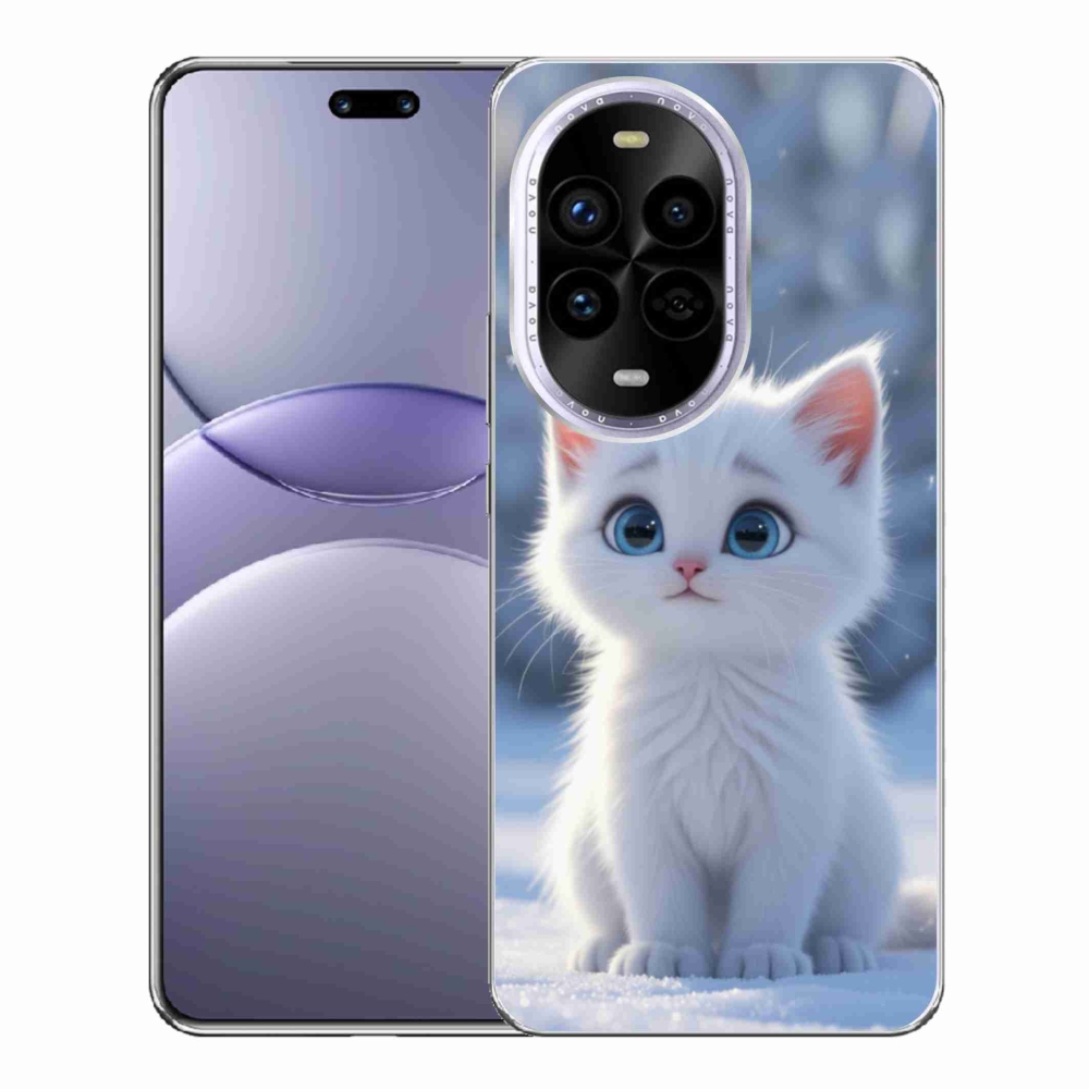 Gél borítás mmCase a Huawei Nova 13 Pro 5G-hez - fehér cica 3