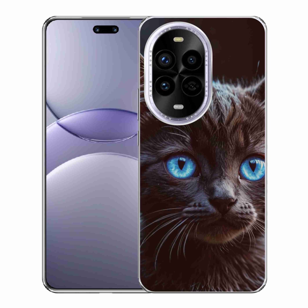 Gél borítás mmCase a Huawei Nova 13 Pro 5G-hez - fekete cica 2