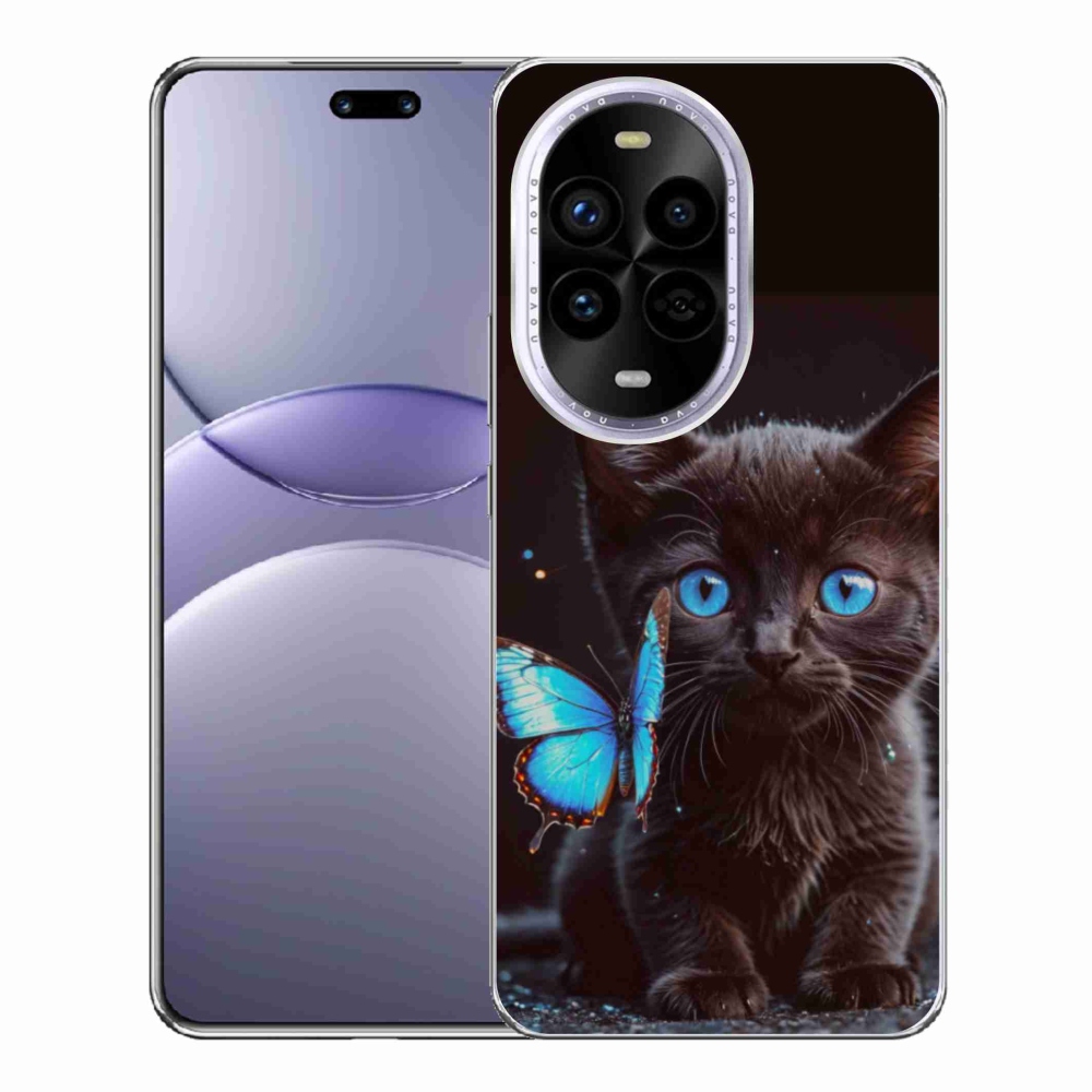 Gél borítás mmCase a Huawei Nova 13 Pro 5G-hez - fekete cica 3