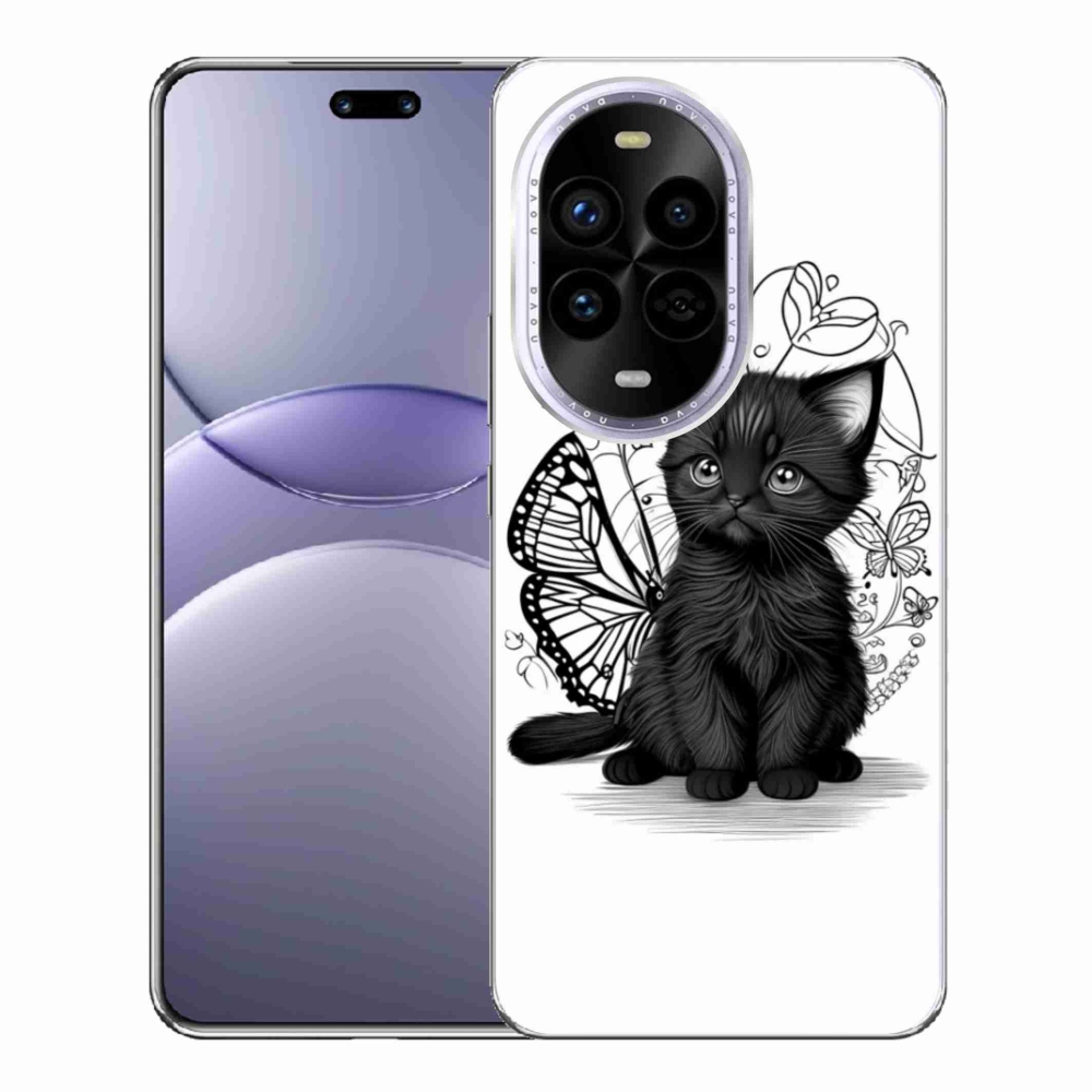 Gél borítás mmCase a Huawei Nova 13 Pro 5G-re - fekete cica