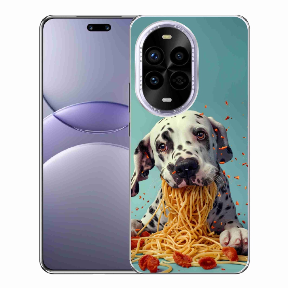 mmCase gél tok a Huawei Nova 13 Pro 5G-hez – dalmát és spagetti