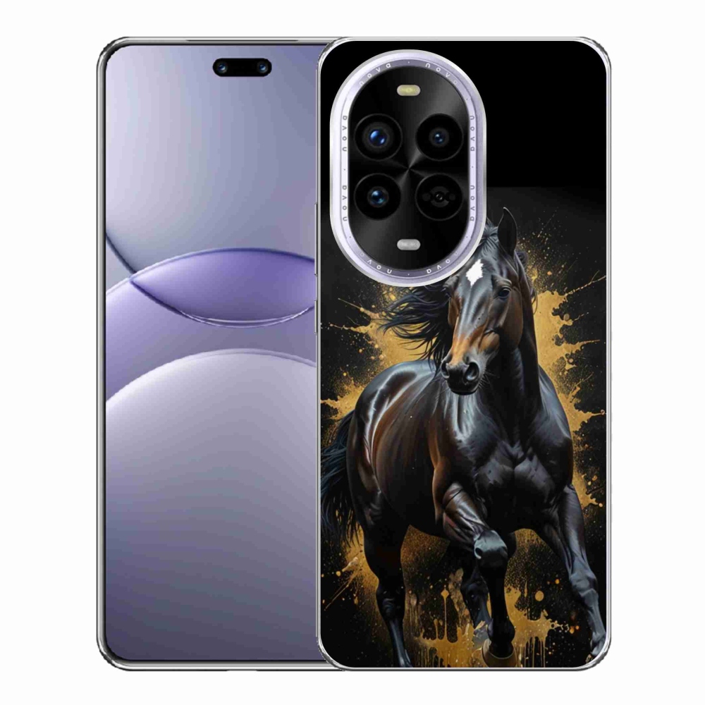 Gél borítás mmCase a Huawei Nova 13 Pro 5G-n - elegáns fekete ménes