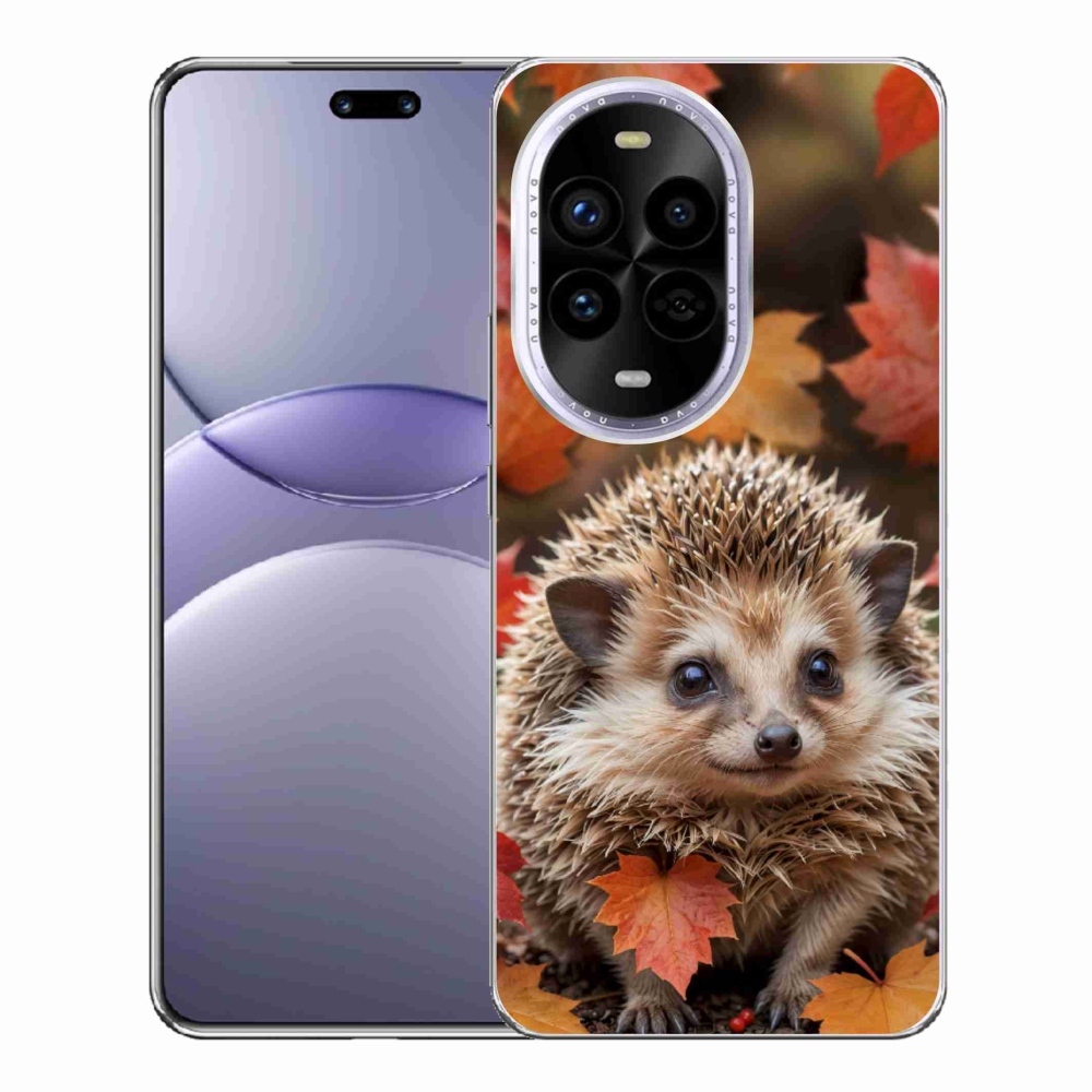 mmCase gél tok a Huawei Nova 13 Pro 5G-hez – sündisznó a levelek között