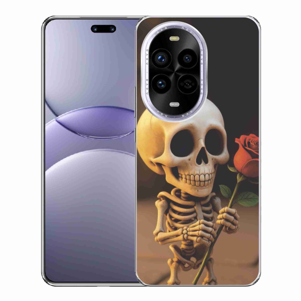 Gél borítás mmCase a Huawei Nova 13 Pro 5G-n - csontváz rózsával