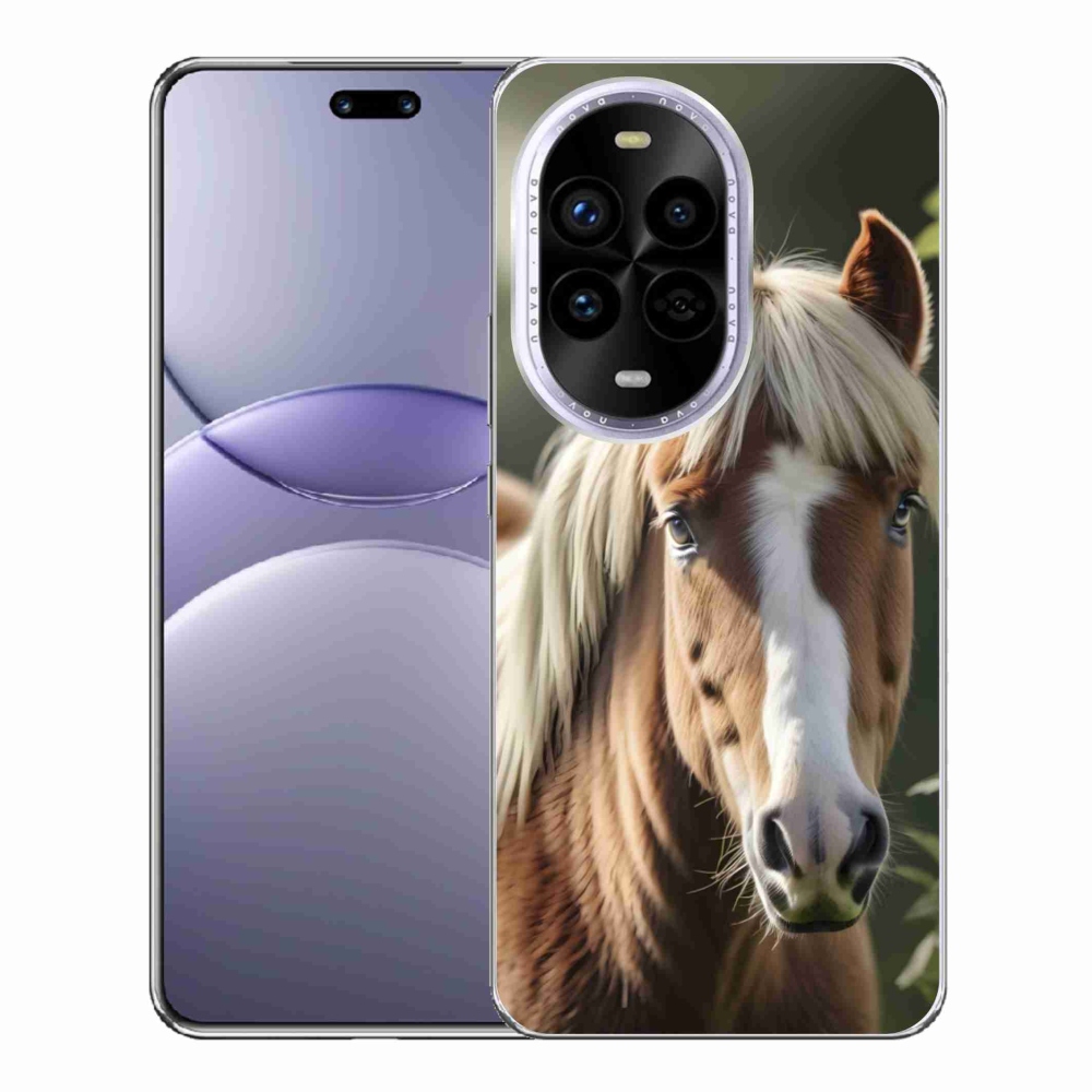 Gél borítás mmCase a Huawei Nova 13 Pro 5G számára - ló könnyű sörénnyel