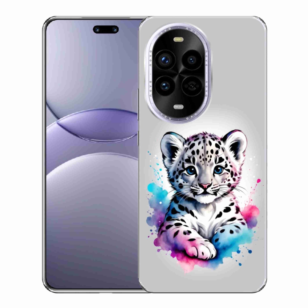 Gél borítás mmCase a Huawei Nova 13 Pro 5G - leopárd kölyökre