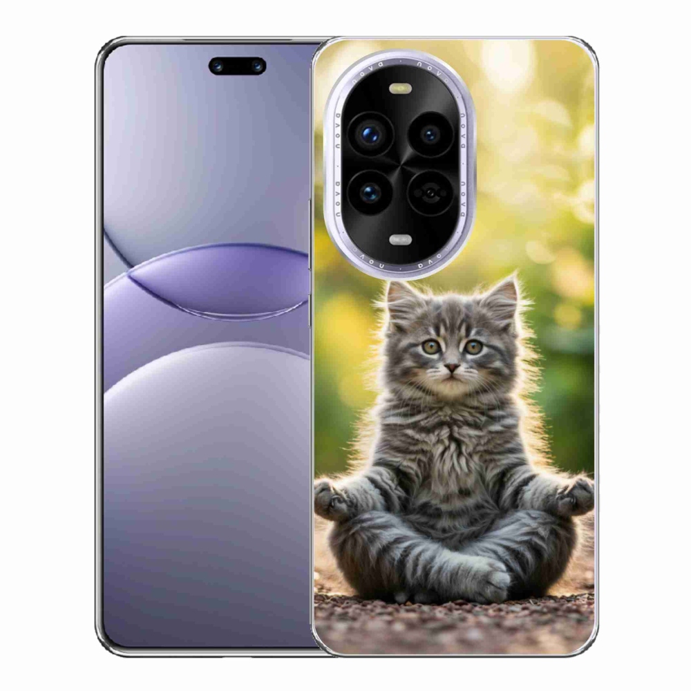 Gél borítás mmCase a Huawei Nova 13 Pro 5G-n - meditáló cica