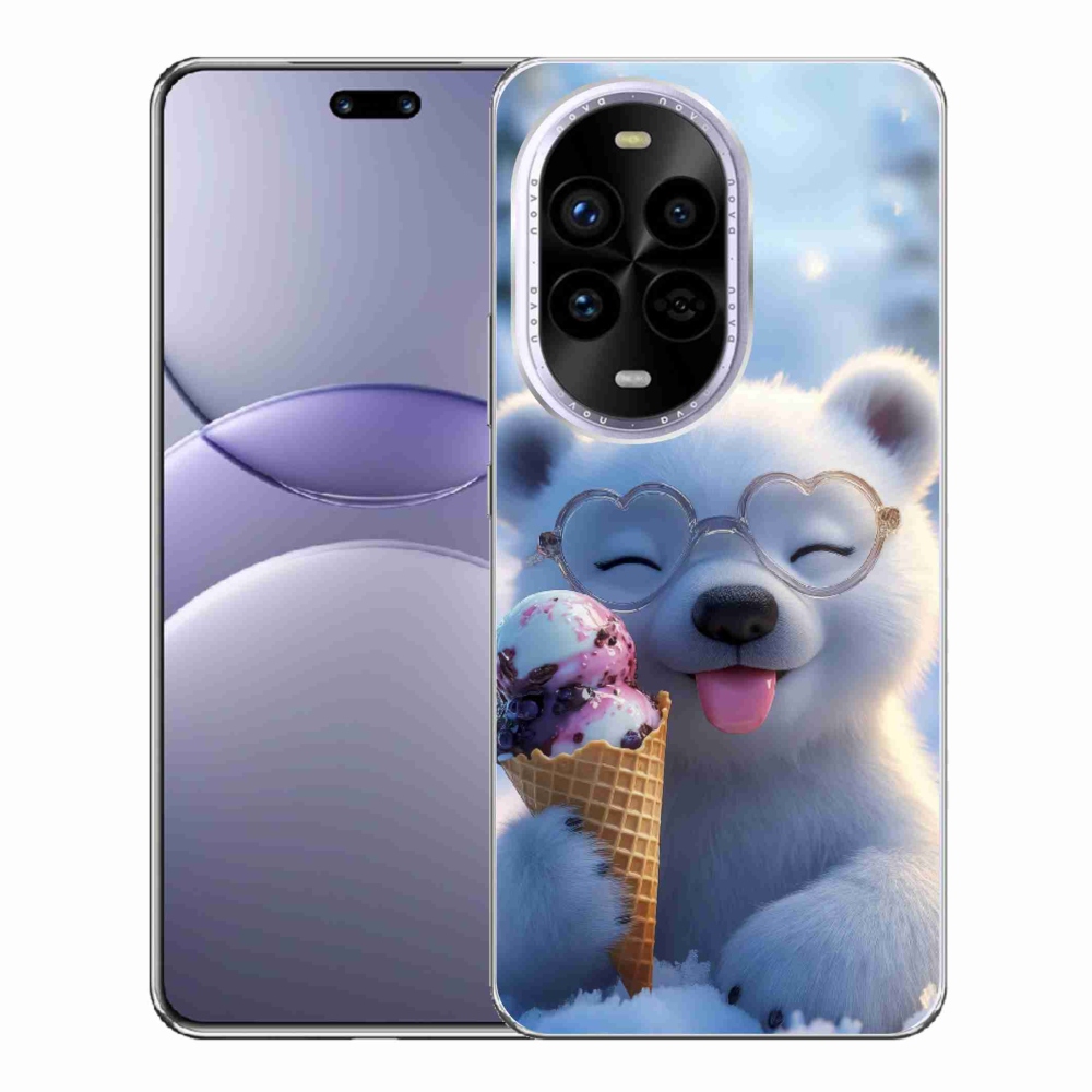 mmCase gél tok a Huawei Nova 13 Pro 5G-hez – mackó fagylalttal
