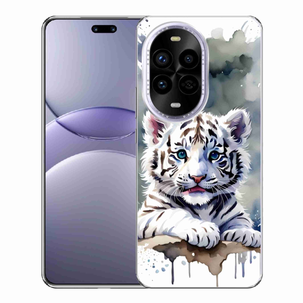 Gél borítás mmCase a Huawei Nova 13 Pro 5G-re - fehér tigriskölyök