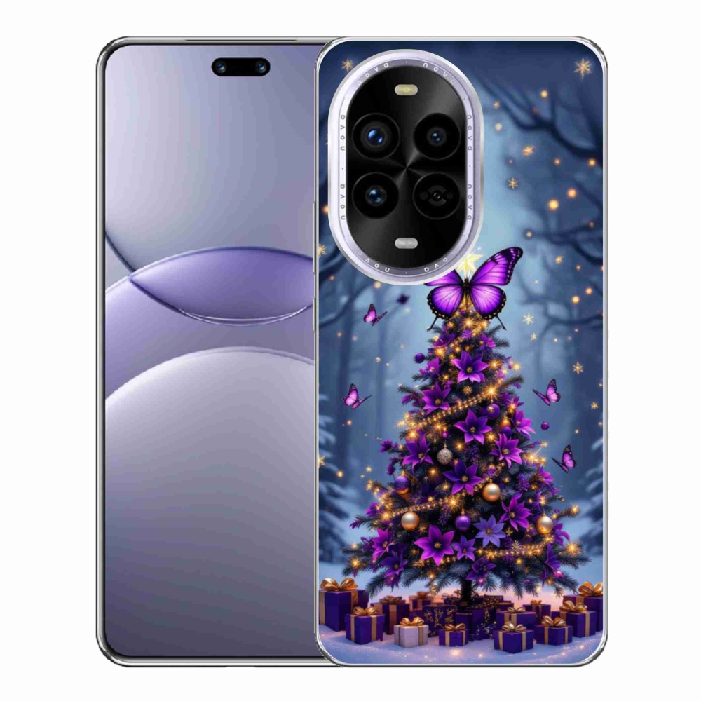 Gél borítás mmCase a Huawei Nova 13 Pro 5G-n - pillangó karácsonyfa
