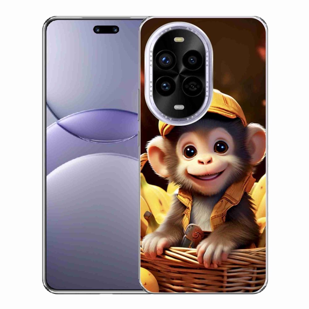 Gél borítás mmCase a Huawei Nova 13 Pro 5G számára - majom a kosárban