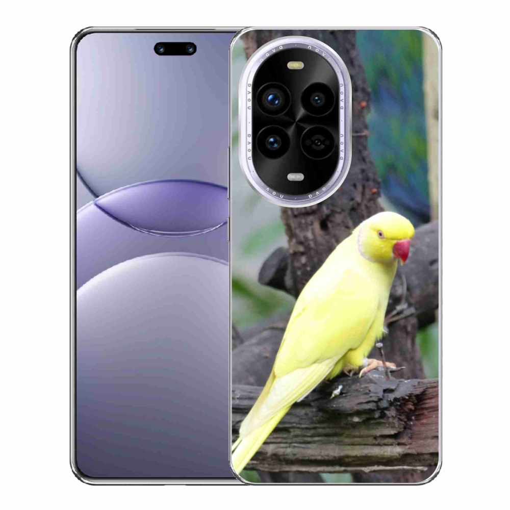Gél borítás mmCase a Huawei Nova 13 Pro 5G készülékhez - papagáj alexander sárga