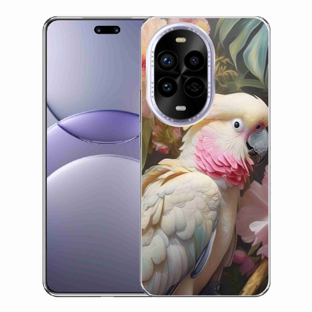 Gél borítás mmCase a Huawei Nova 13 Pro 5G készülékhez - papagáj kakadu rózsaszín 2