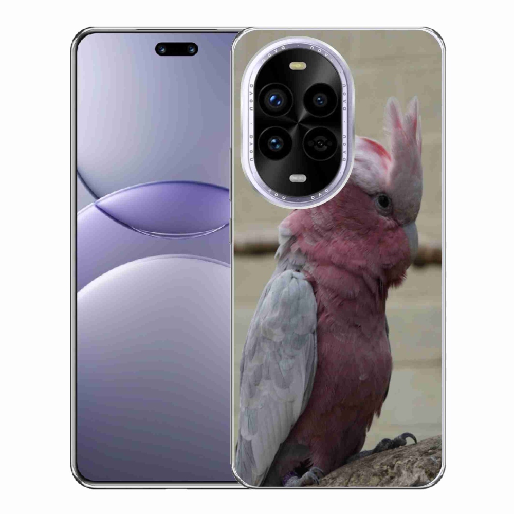 Gél borítás mmCase a Huawei Nova 13 Pro 5G-re - papagáj kakadu rózsaszínű