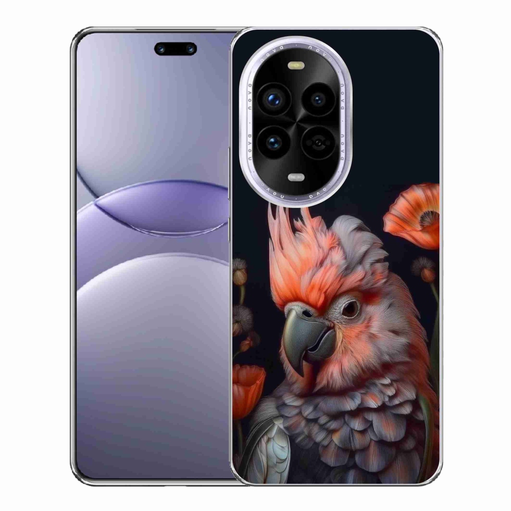 Gél borítás mmCase a Huawei Nova 13 Pro 5G-n - papagáj kakadu színekben