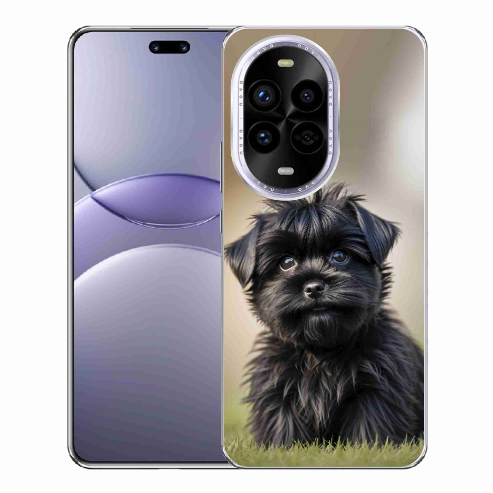 mmCase gél tok a Huawei Nova 13 Pro 5G-hez – aranyos fekete kutyus