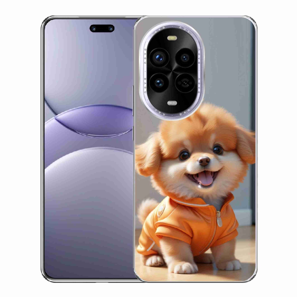 mmCase gél tok a Huawei Nova 13 Pro 5G-hez – aranyos pomerániai pulóverben