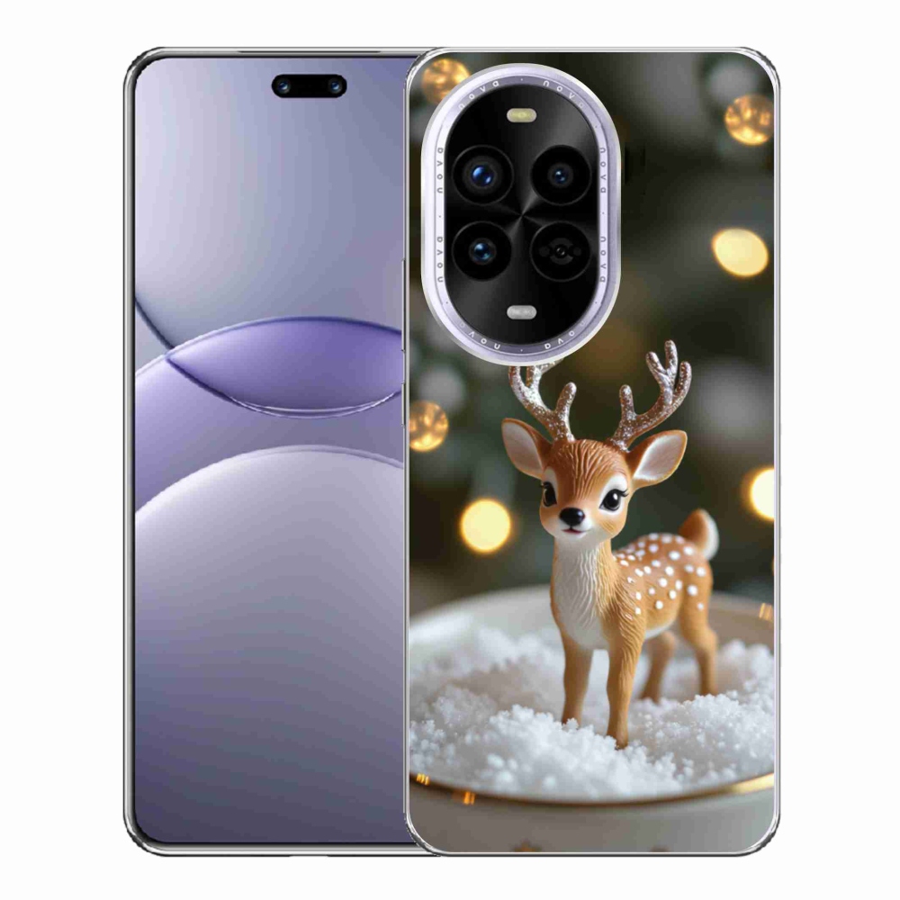 Gél borítás mmCase a Huawei Nova 13 Pro 5G számára - aranyos karácsonyi szarvasok