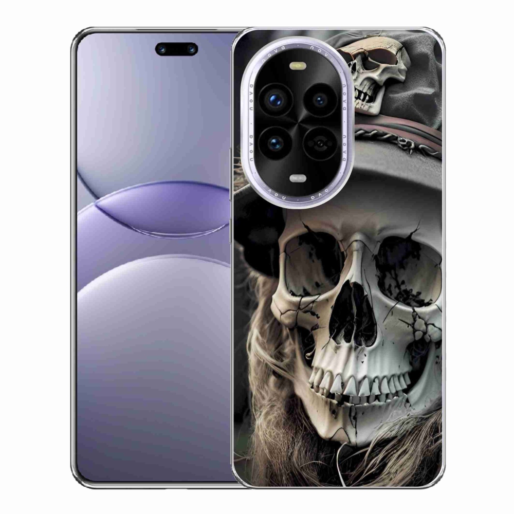 Gél borítás mmCase a Huawei Nova 13 Pro 5G-n - sötét koponya