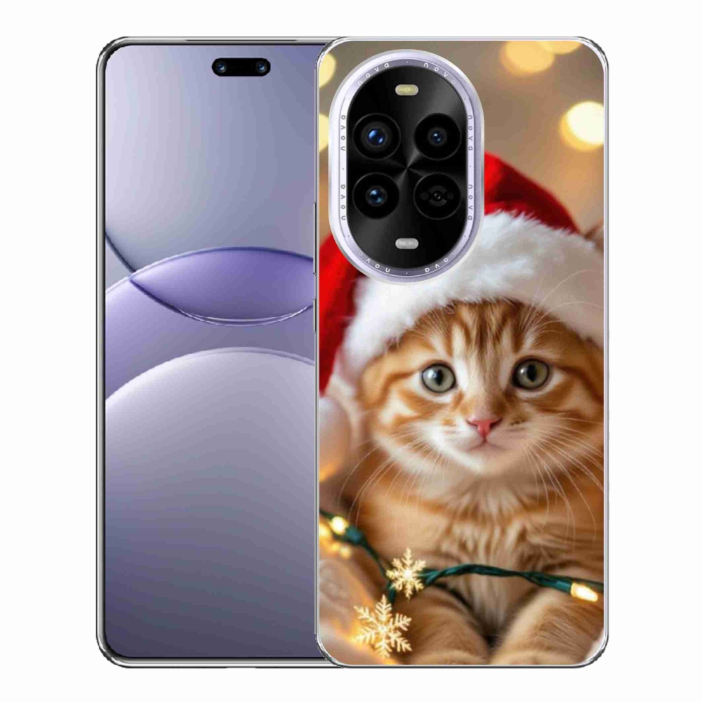 Gél borítás mmCase a Huawei Nova 13 Pro 5G számára - Karácsonyi cica