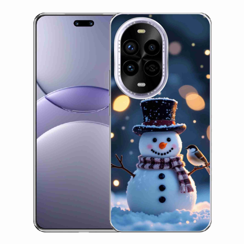 Gél borítás mmCase a Huawei Nova 13 Pro 5G számára - karácsonyi hóember