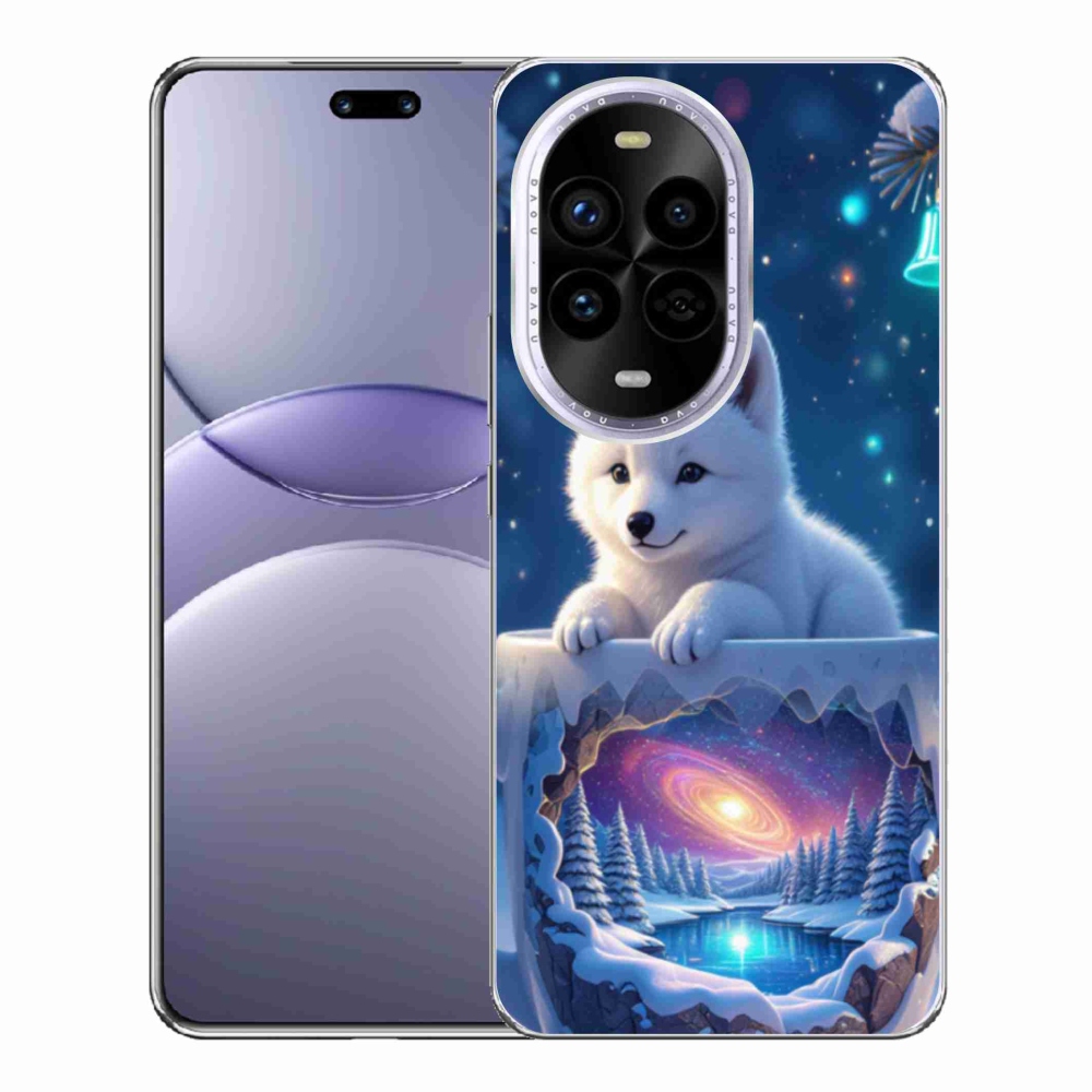 Gél borítás mmCase a Huawei Nova 13 Pro 5G számára - Karácsonyi kölyökkutyakölyök