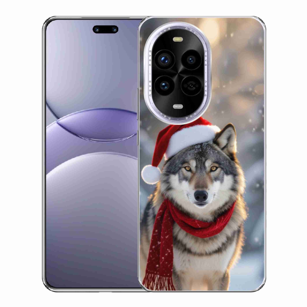Gél borítás mmCase a Huawei Nova 13 Pro 5G-n - Karácsonyi farkas
