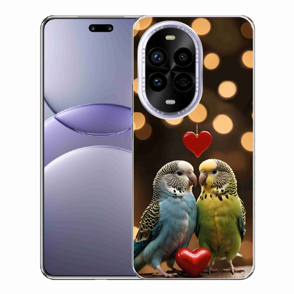 Gél borítás mmCase a Huawei Nova 13 Pro 5G-n - szerelmes papagájok
