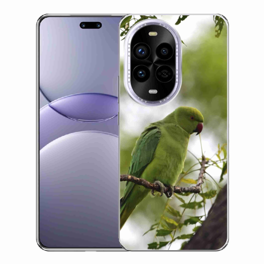 Zselés borítás mmCase a Huawei Nova 13 Pro 5G készülékhez - zöld papagáj