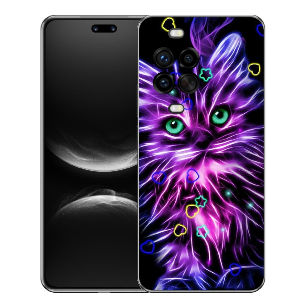 mmCase géltok a Huawei Nova 14 Pro-hoz – absztrakt macska