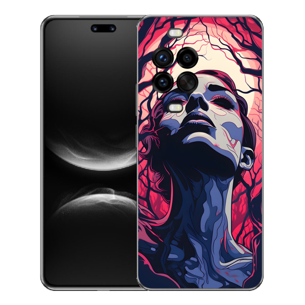 mmCase gél tok a Huawei Nova 14 Pro-hoz – absztrakt arc