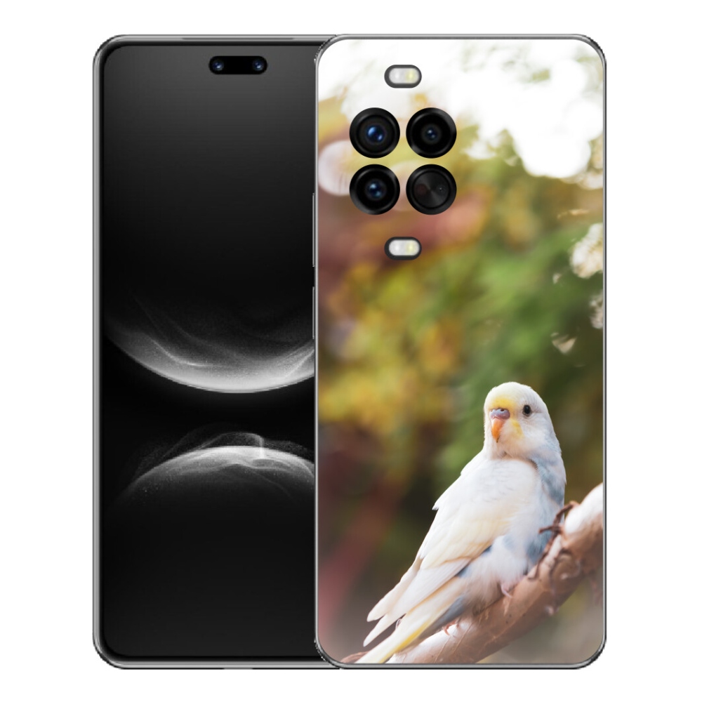 mmCase géltok a Huawei Nova 14 Pro-hoz – fehér papagáj