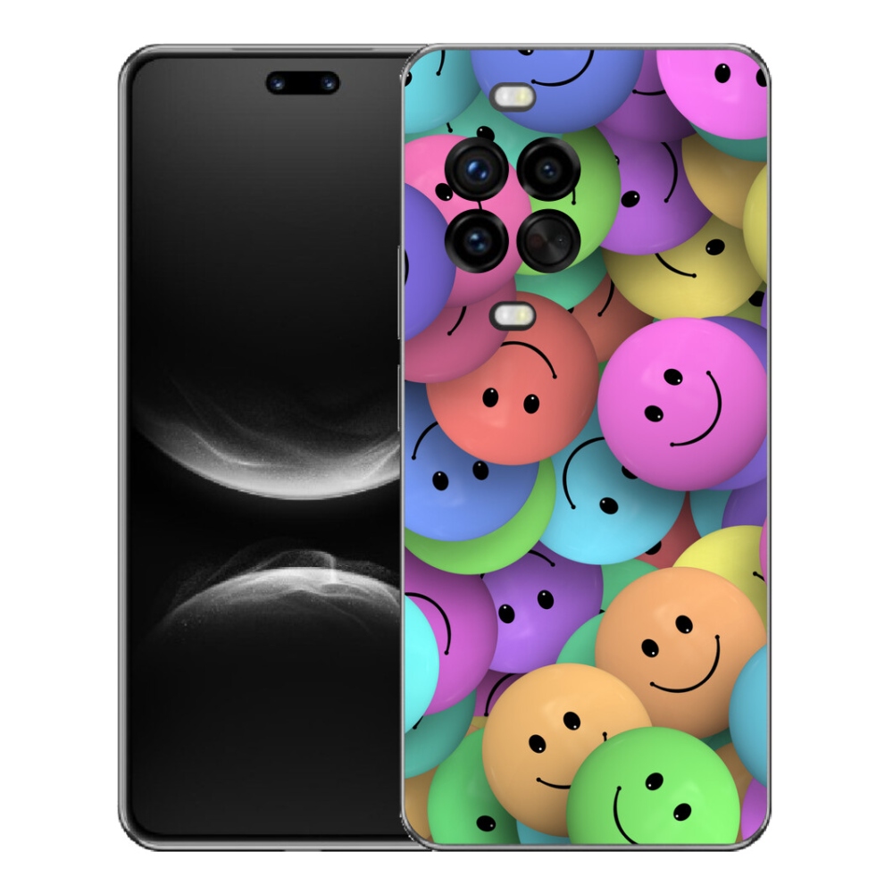 mmCase gél tok a Huawei Nova 14 Pro-hoz – színes smiley-k