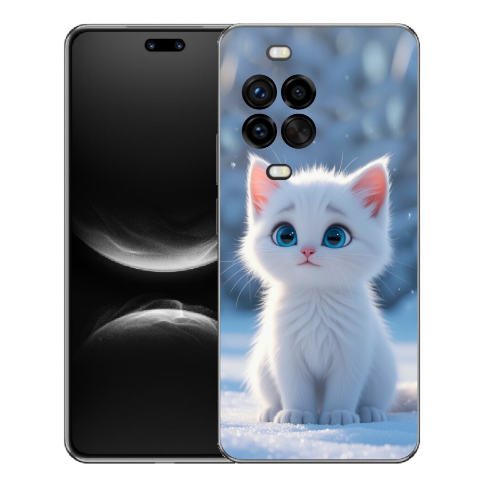 mmCase géltok a Huawei Nova 14 Pro-hoz – fehér cica 3