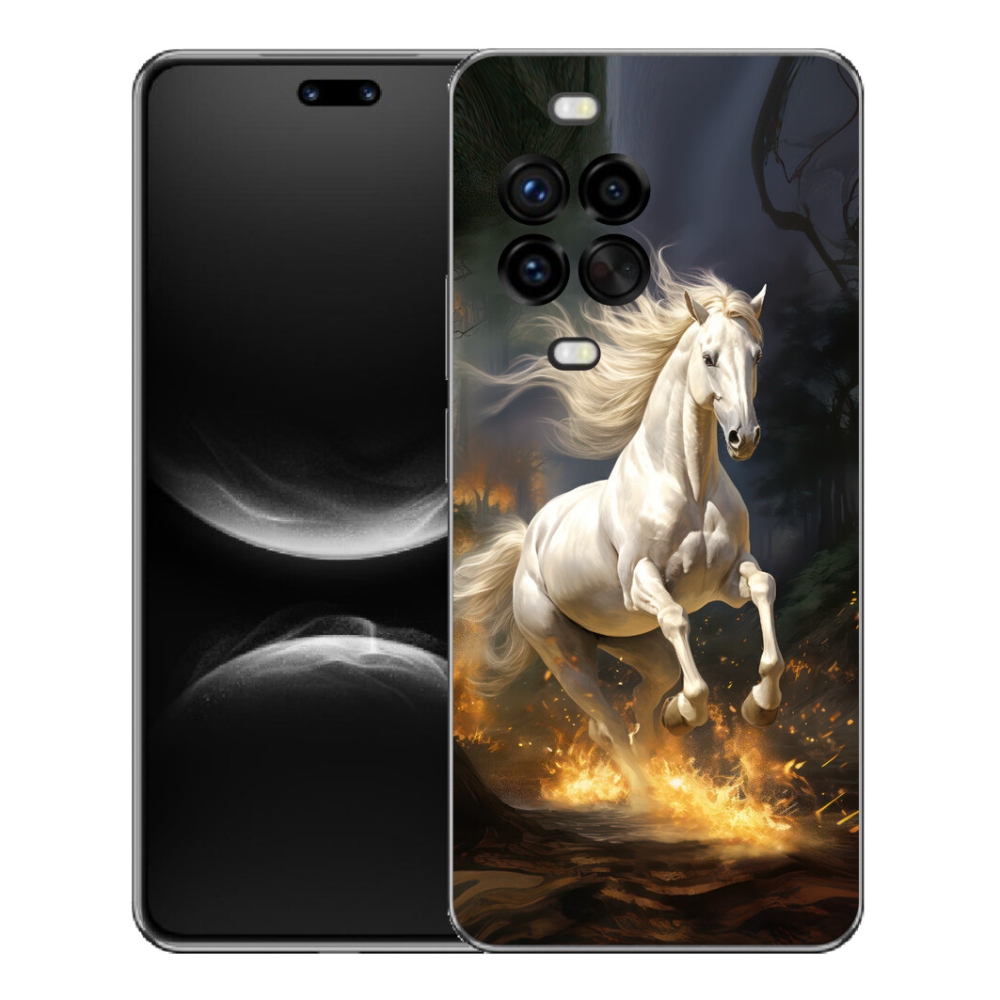 mmCase gélhuzat a Huawei Nova 14 Pro-hoz – fehér ló 2