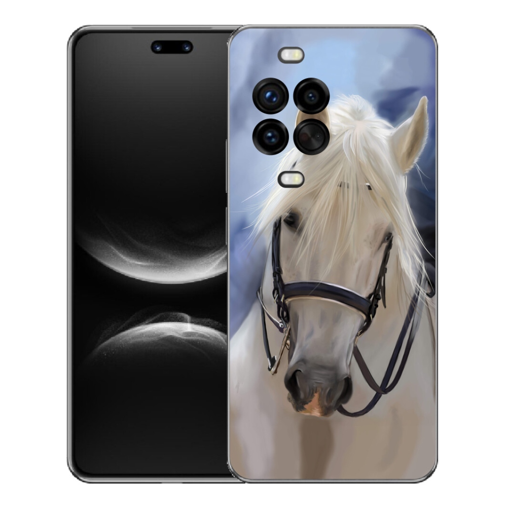 mmCase gélhuzat a Huawei Nova 14 Pro-hoz – fehér ló