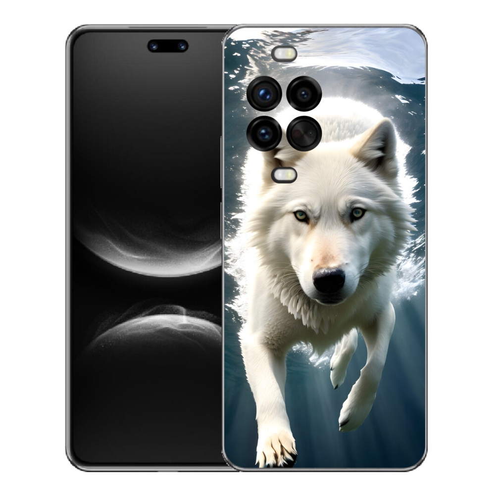 mmCase géltok a Huawei Nova 14 Pro-hoz – fehér farkas