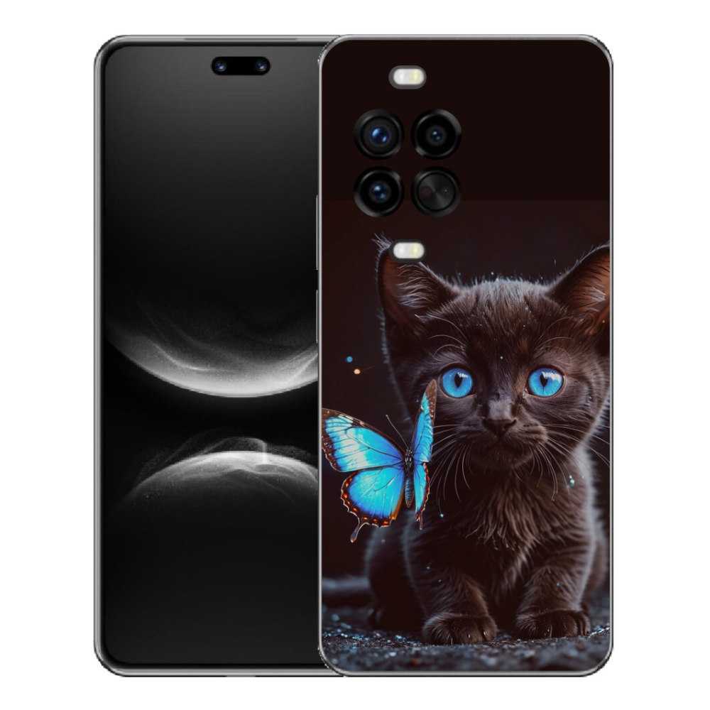 mmCase gél tok a Huawei Nova 14 Pro-hoz – fekete cica 3